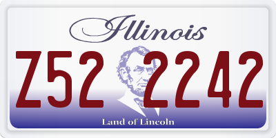 IL license plate Z522242