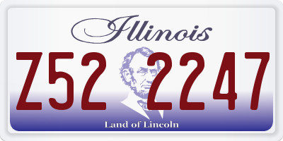 IL license plate Z522247