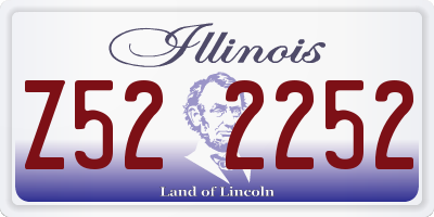 IL license plate Z522252