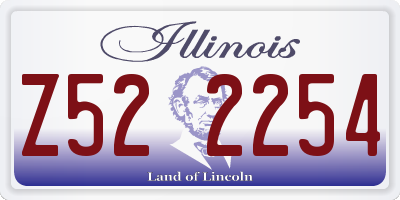 IL license plate Z522254