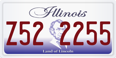 IL license plate Z522255