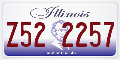 IL license plate Z522257