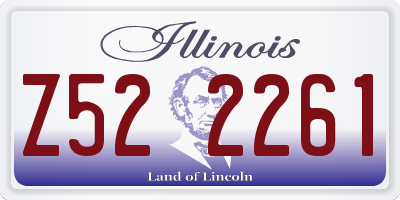 IL license plate Z522261