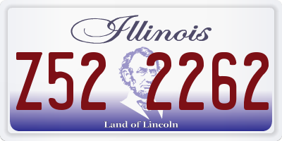 IL license plate Z522262