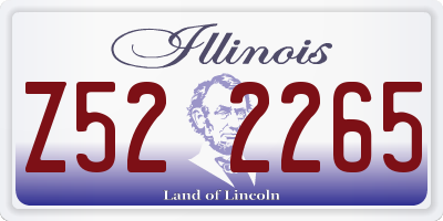 IL license plate Z522265