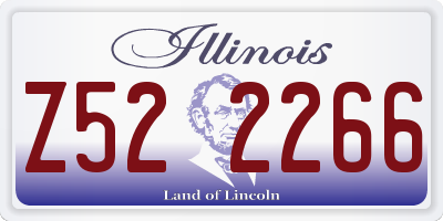 IL license plate Z522266