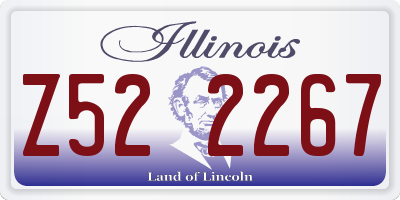 IL license plate Z522267