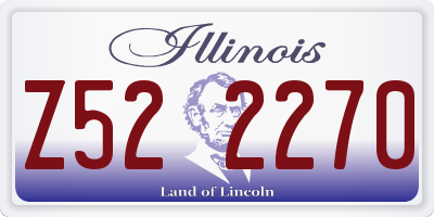 IL license plate Z522270