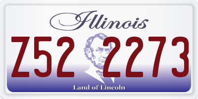 IL license plate Z522273