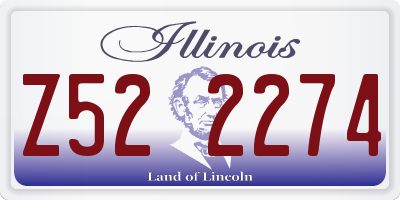 IL license plate Z522274
