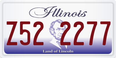 IL license plate Z522277