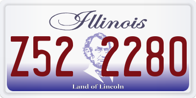 IL license plate Z522280