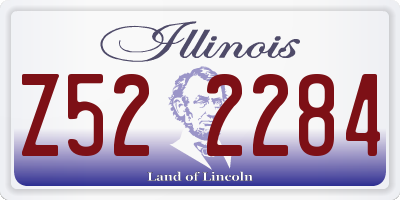 IL license plate Z522284