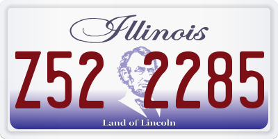 IL license plate Z522285