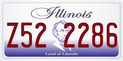 IL license plate Z522286
