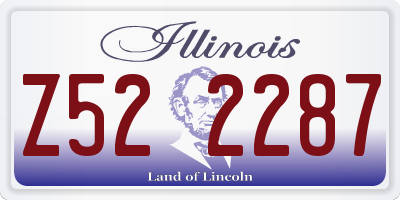 IL license plate Z522287