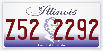 IL license plate Z522292