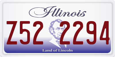 IL license plate Z522294