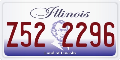 IL license plate Z522296