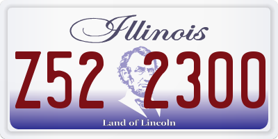 IL license plate Z522300