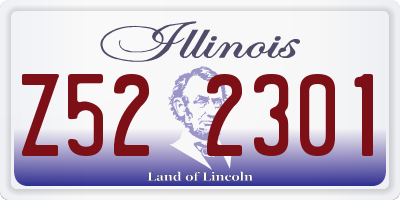 IL license plate Z522301
