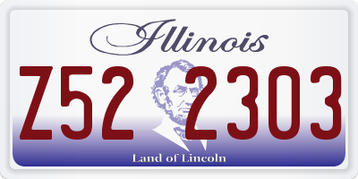 IL license plate Z522303
