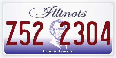 IL license plate Z522304