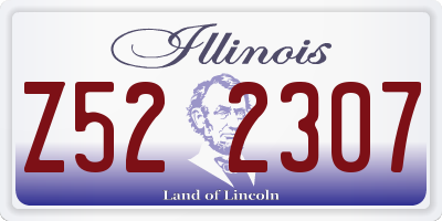 IL license plate Z522307