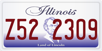IL license plate Z522309