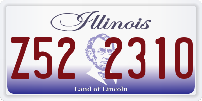 IL license plate Z522310