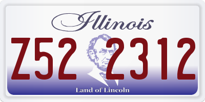 IL license plate Z522312