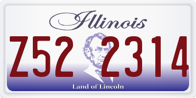 IL license plate Z522314