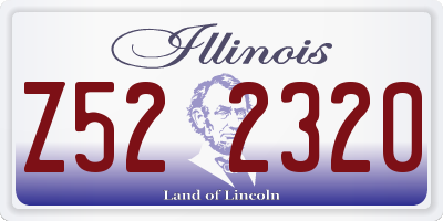 IL license plate Z522320
