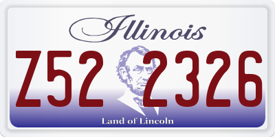 IL license plate Z522326