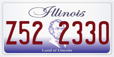 IL license plate Z522330