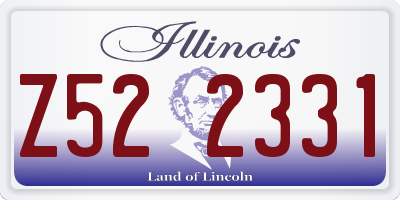 IL license plate Z522331