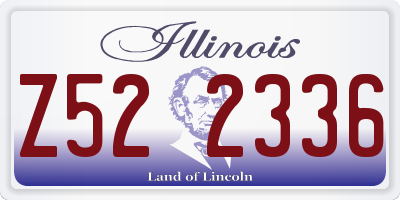 IL license plate Z522336