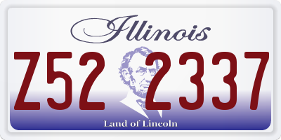 IL license plate Z522337