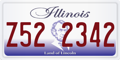 IL license plate Z522342