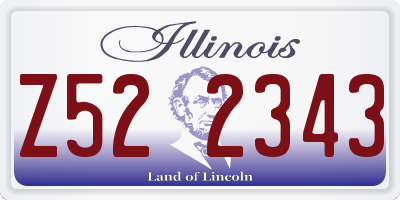 IL license plate Z522343