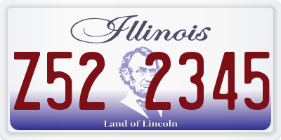 IL license plate Z522345