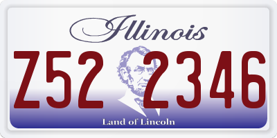 IL license plate Z522346