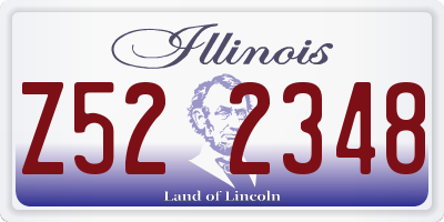 IL license plate Z522348