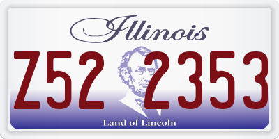 IL license plate Z522353