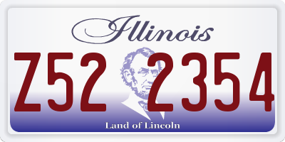 IL license plate Z522354