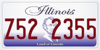 IL license plate Z522355