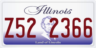 IL license plate Z522366