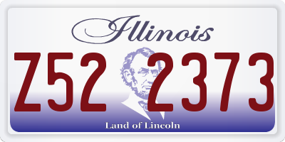 IL license plate Z522373