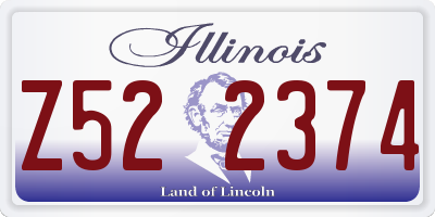 IL license plate Z522374