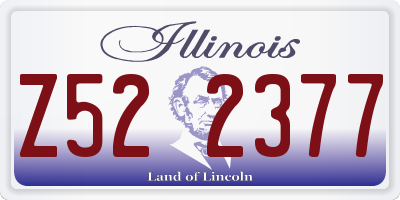 IL license plate Z522377